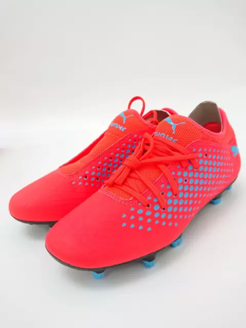 Brand New PUMA Future 19.4 FG/AG Red Blast/Bleu Azur Football Boots UK Size 7.5