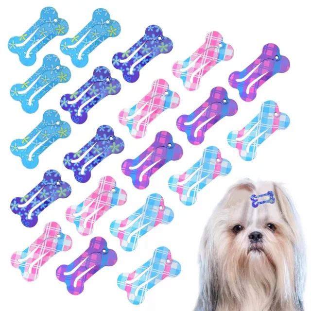 10pcs Dog Hairpin Puppy Kitten Pet Bone Hair Clips Cute Hair Accessories