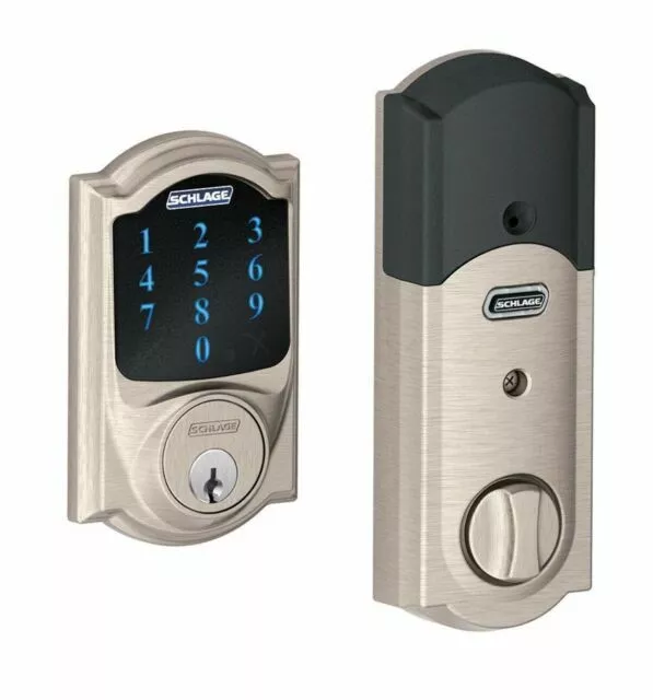 Schlage BE469ZPVCAM619 Connect Camelot Touchscreen Lock - Satin Nickel