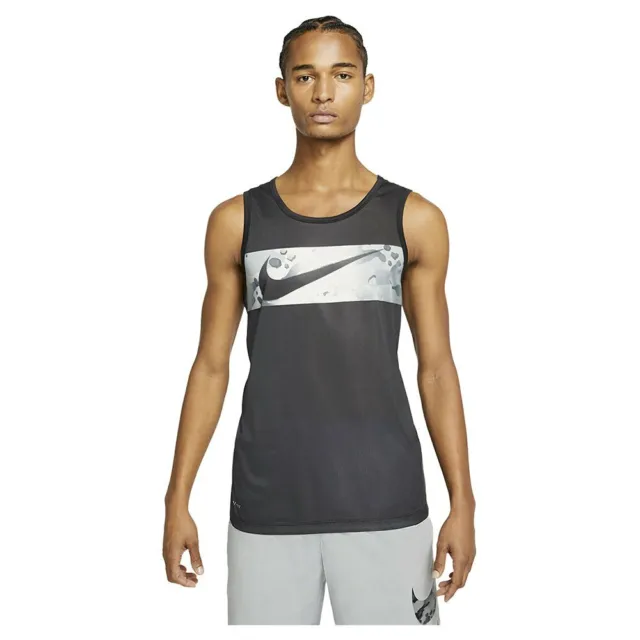 Nike Legend Swoosh Camo T-Shirt Uomo Canotta Gilet Canottiera Top