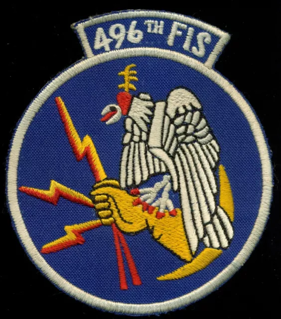 USAF 496th FIS Fighter Interceptor Squadron Patch AA