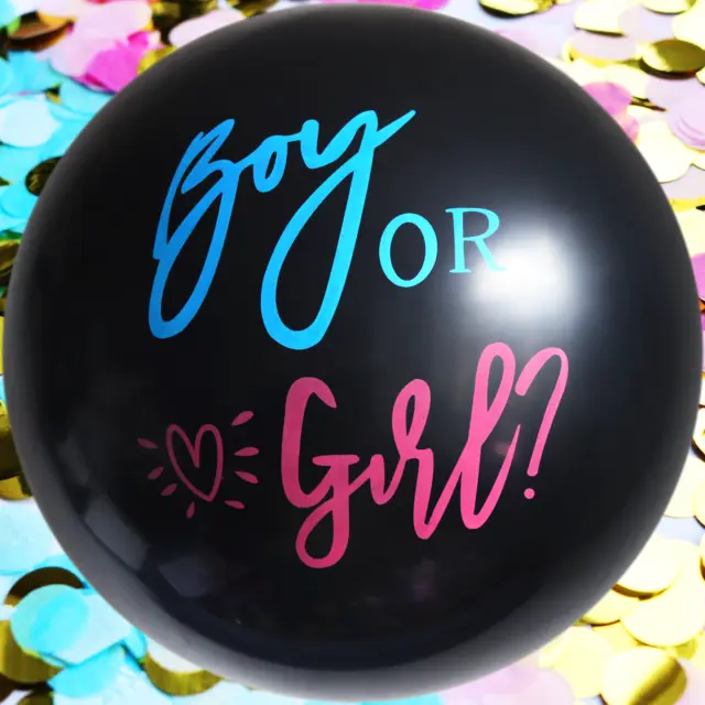 XXL Luftballon Geschlecht Offenbarung Gender Reveal Boy Girl Mädchen Junge Party