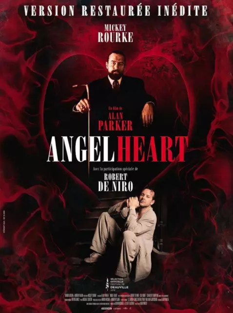 Affiche Pliée 40x60cm ANGEL HEART 1987 Mickey Rourke, Robert De Niro R2019 NEUVE
