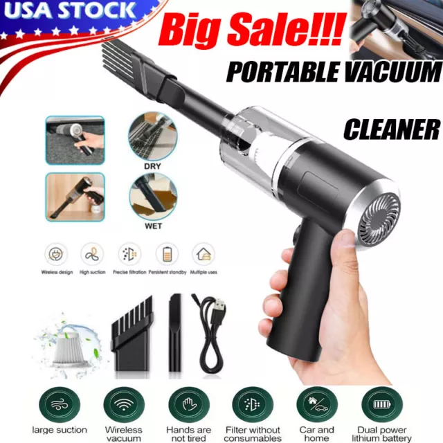 120W Cordless Handheld Vacuum Cleaner Small Mini Portable Car Auto Home Wireless