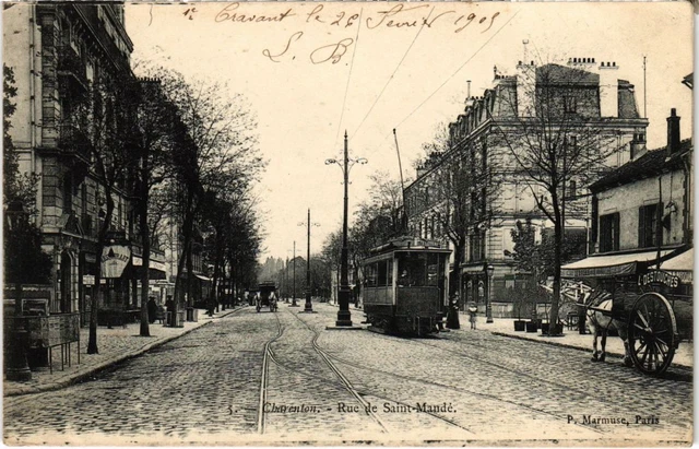 CPA AK Charenton Rue de Saint-Mande FRANCE (1282181)