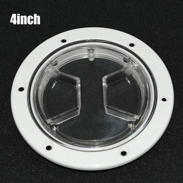 1Pcs 10.2cm Marine Bateau Transparent Haut Couvercle Verrou Pont Plaque Trappe