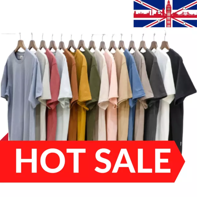 Men's plain T Shirts 100% Cotton Short Sleeve Tee Tops Summer Tee shirts SALE