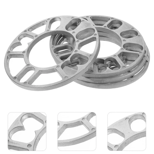4 pz distanziatori ruote 8 mm piastra in lega alluminio 4 e 5 borchie per autocarro