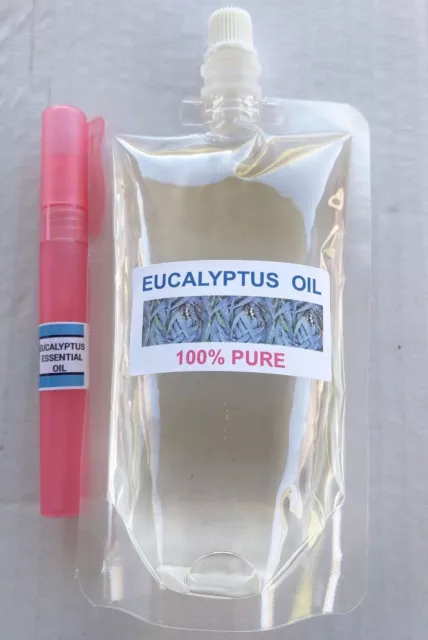 100% Eucalyptus Essential Oil 10ml, 30ml,  50ml, 100ml, 200ml (10 ML FREE OIL)