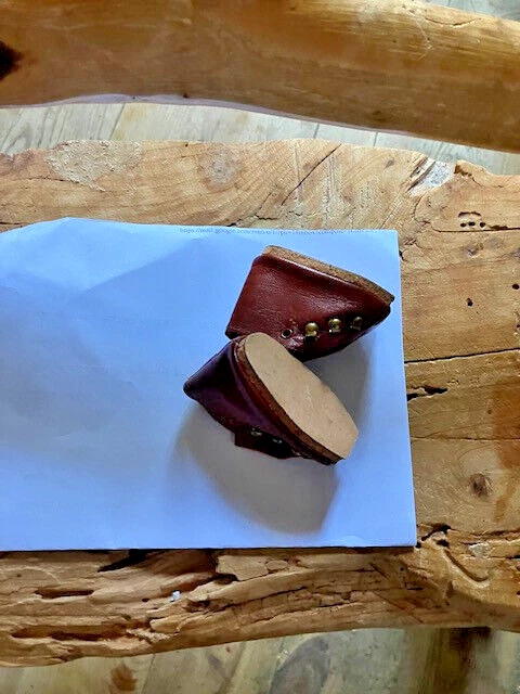 ²chaussure poupee ancienne cuir 6 cm rare botillon comme les skieurs