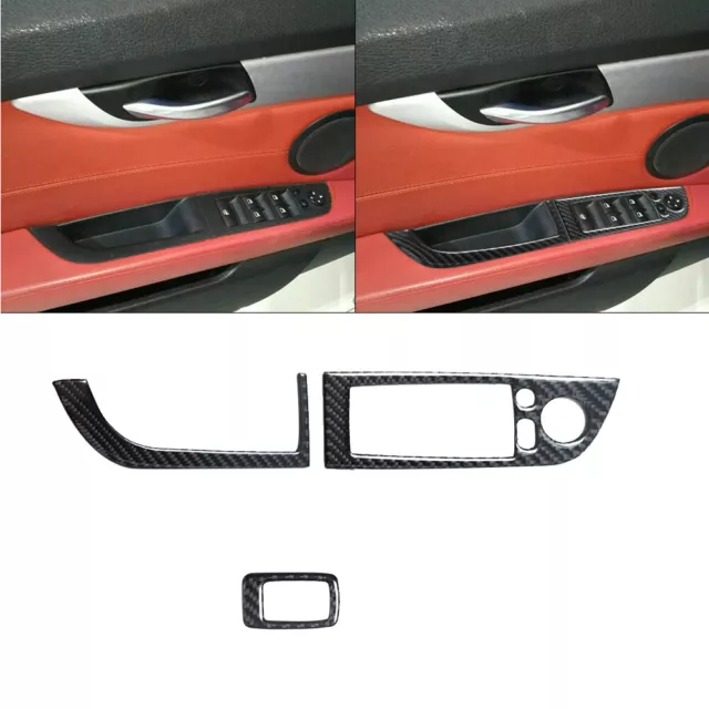2 Stück Kohlefaser Lenkradknopf Panel Verkleidung Dekoration Für BMW 6er  F12 F13