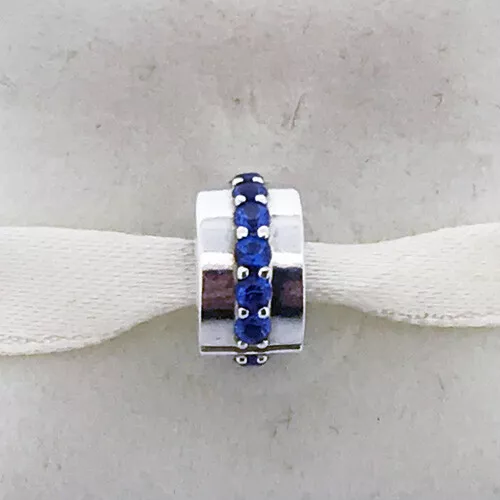 GENUINE PANDORA Blue Sparkle Clip 791972C01 FREE DELIVERY