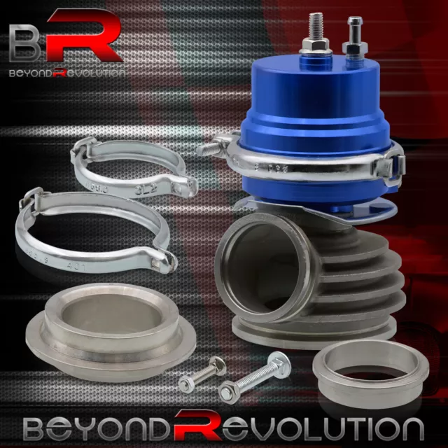Blue External V-Band 50mm Mount Turbo Charger Header Manifold Wg Bypass