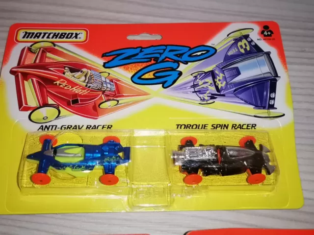 Alle 6 Matchbox Zero G Autos 2 x 3 ! NEU OVP UNGEÖFFNET VON 1994 Sammlung rar kg 2