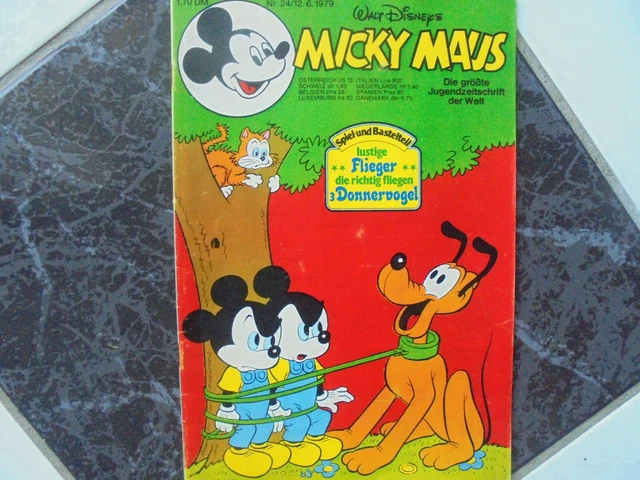 Micky Maus Comic Heft Nr.24/1979 - Komplett mit Bastelbeilage!