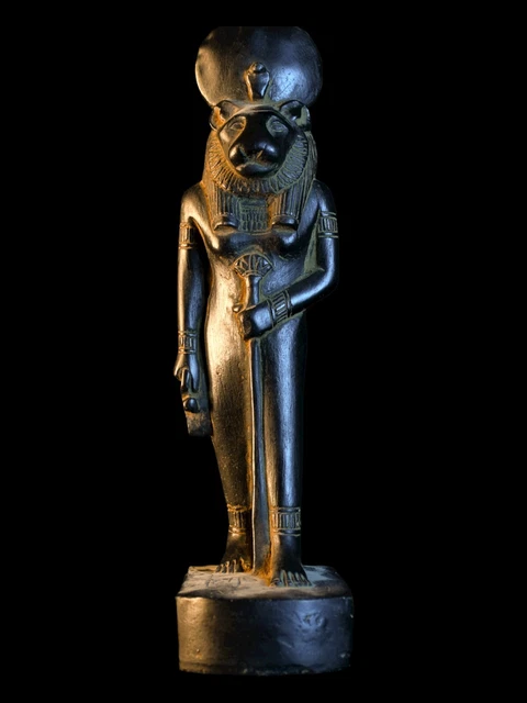 RARE ANCIENT EGYPTIAN ANTIQUE Statue Goddess Sekhmet Lion with Key of ...
