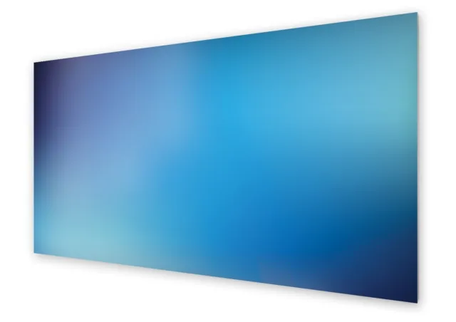 Pared posterior cocina protector contra salpicaduras cristal pantalla azul 125x50 cm
