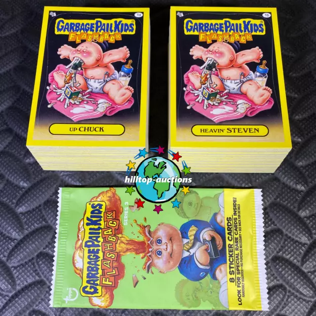 Garbage Pail Kids Flashback 3 Complete 160-Card Base Set 2011 +Wrapper Topps Fb