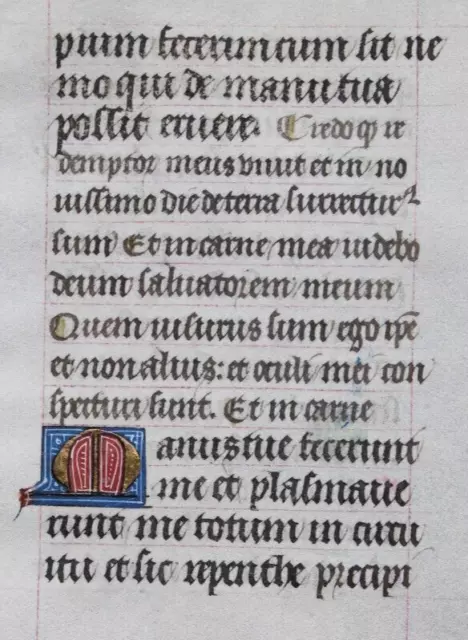 Mittelalterliches Lateinischen Stundenbuch,Handschrift Auf Pergament,Um 1460,(5)