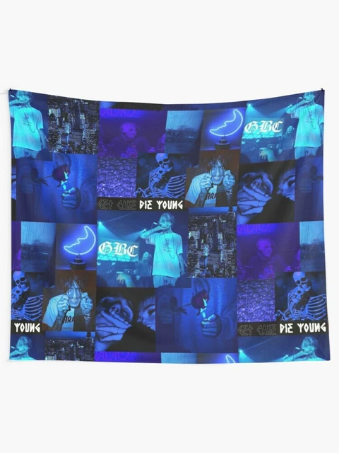 Lil Peep Blue Tapestries, Lil Peep Wall Tapestry
