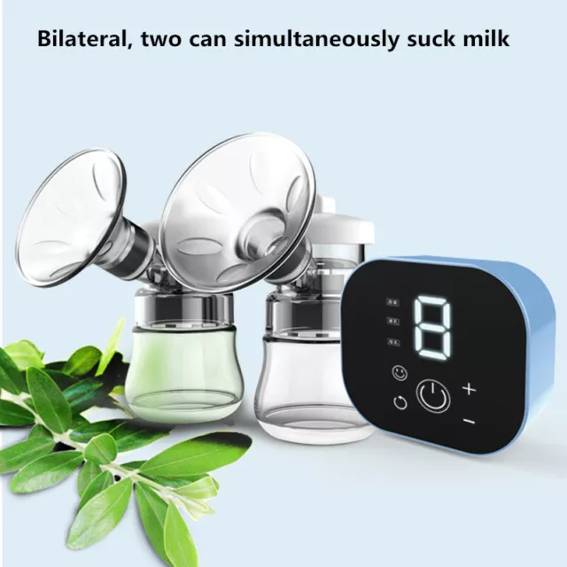 Double Electric Breast Pump Usb Milk Bottle Powerful Intelligent  Baby Feeding