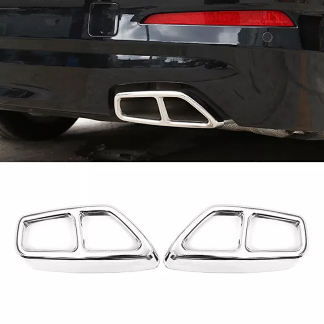 Exhaust Muffler Pipe Tip Tailpipe Cover Trim For BMW 5 Series G30 G31 2017-2018