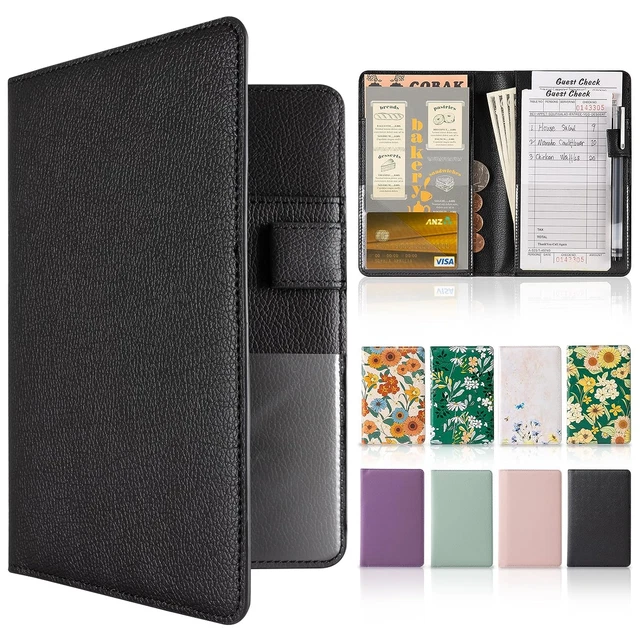 Cobak Server Book - Leather Server Books for Waitress .Waitress Book Organizer