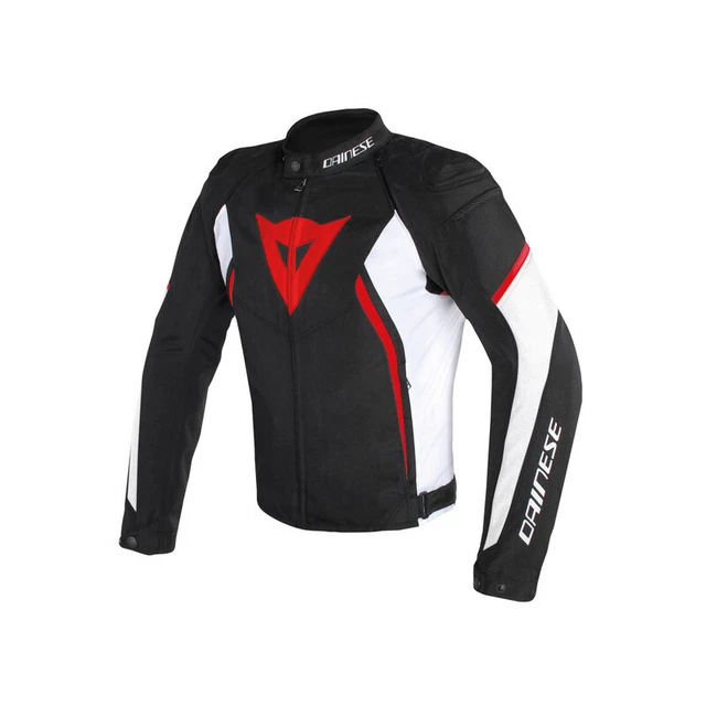 Jacke Original Dainese Avro D2 Tex Jacket Wasserdicht Schwarz/Weiß/Rot