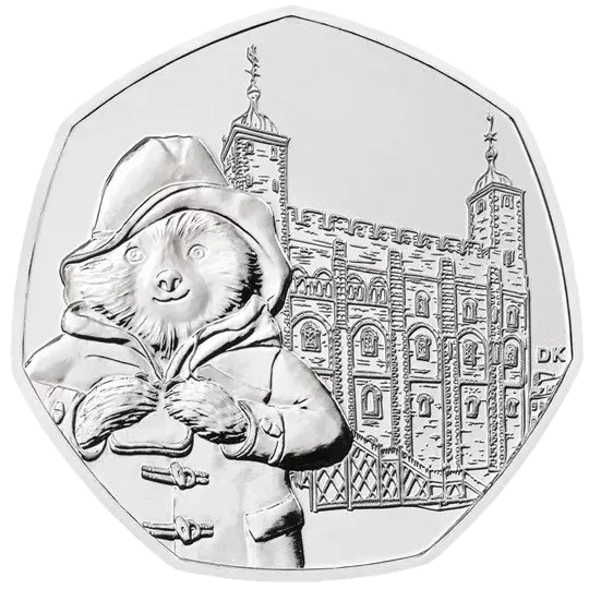 2019 Paddington Bear at The Tower of London 50p Fifty Pence Coin Great Britain