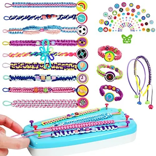 DDAI Arts and Crafts for Kids Age 8-12 Friendship Bracelet Making Kit for  Girls