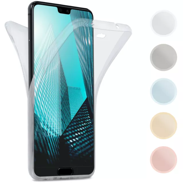 Coque pour Huawei P20 Lite Étui en Silicone 360 Degré Housse Autour Transparent