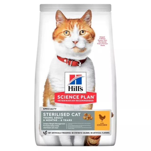 Hill'S SP Young Adult Sterilized Cat - Dry food for cats with chicken 10 kg