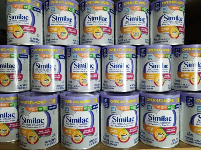 1 to 6 Cans Similac Pro-Total Comfort Infant Formula-29.8 Oz EXP 03/01/2024