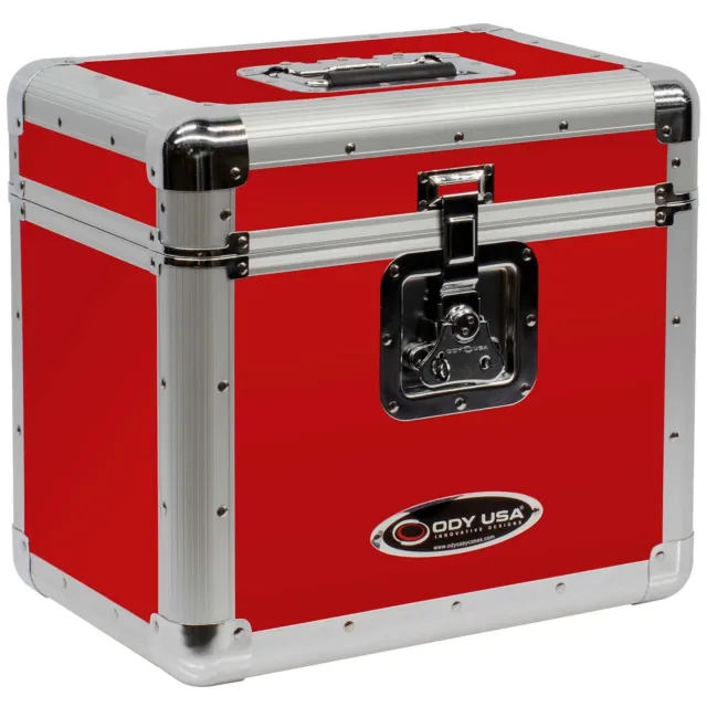 Odyssey KLP2RED Krom Series Red Stackable Record / Utility Case idjnow