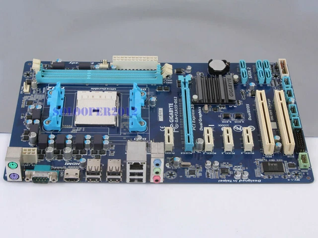GIGABYTE GA-F2A55-DS3 SOCKET FM2 Motherboard AMD A55 DDR3 ATX HDMI SATA ...