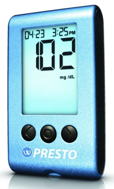 Sistema de monitoreo de glucosa en sangre AGAMATRIX Presto y 10 lancetas
