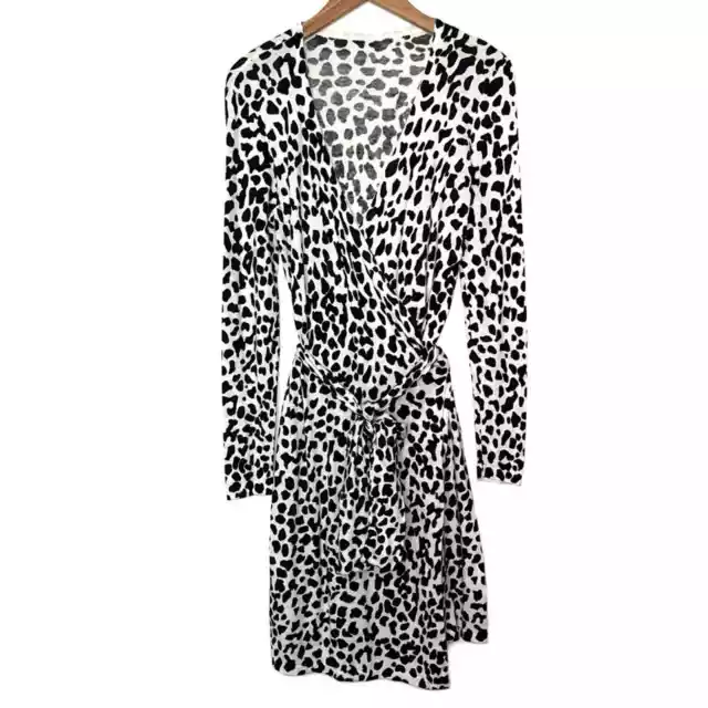 DVF Diane Von Furstenberg Animal Print Linda Wrap Dress