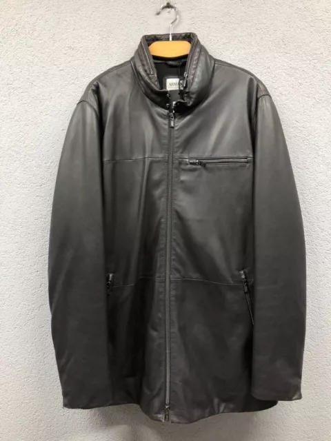 Armani Collezioni Leather jacket Mens size 54 (XL-XXL)