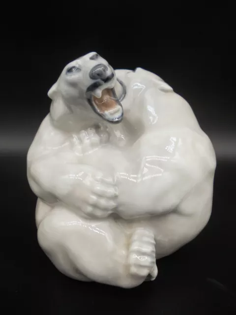 Royal Copenhagen Porzellan Knud Kyhn Eisbären Polar Bears Figur