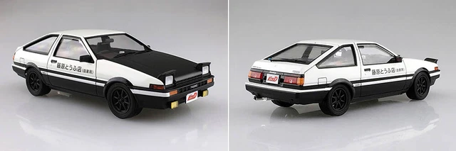 TOYOTA TRUENO AE86 Project D Takumi Initial D 1:24 Model Kit Aoshima ...