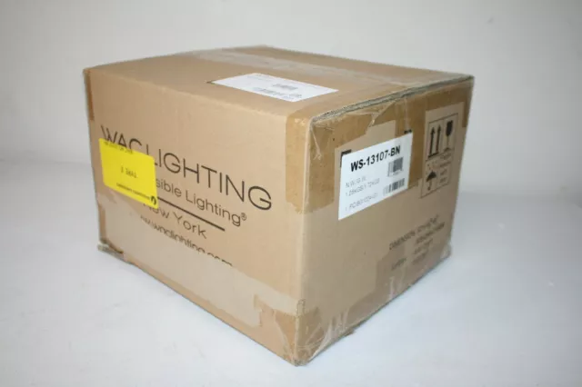 WS-13107-BN WAC Lighting 1-Light 9" Integrated LED Wall Sconce Brushed Nickel