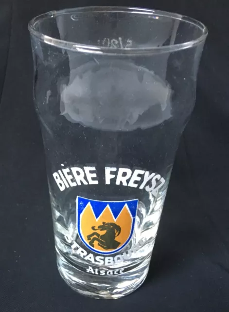 Verre A Biere Freysz Strasbourg Alsace 0,25 Cl Collection Vintage Bistrot