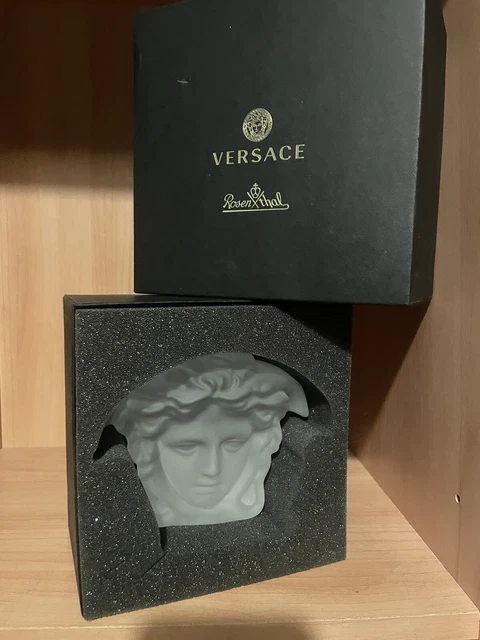 Rosenthal Versace Paperweight Clear Crystal Glass Brand New Boxed
