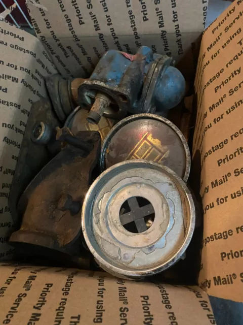 Random lot auto parts engine motor Ford mercury center caps governor trans etc Random lot auto parts engine motor Ford mercury center caps governor trans etc