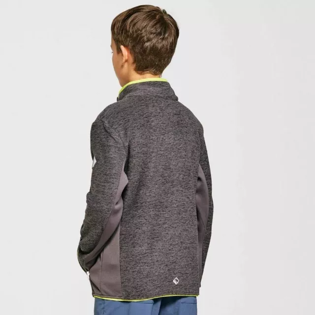 Regatta Bambini Felpa Highton Inverno Full Zip Pilece, Grigio, 3-4 Anni 3