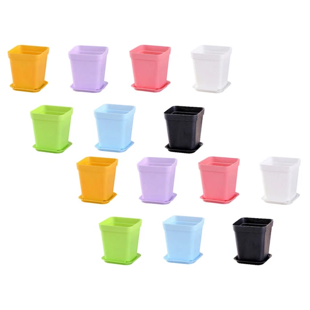 Set 2 PZ. FIORIERA CM.50 COMPL. DI CASSETTA E SOTTOCASSETTA In Plastica Filo Di - Foto 5