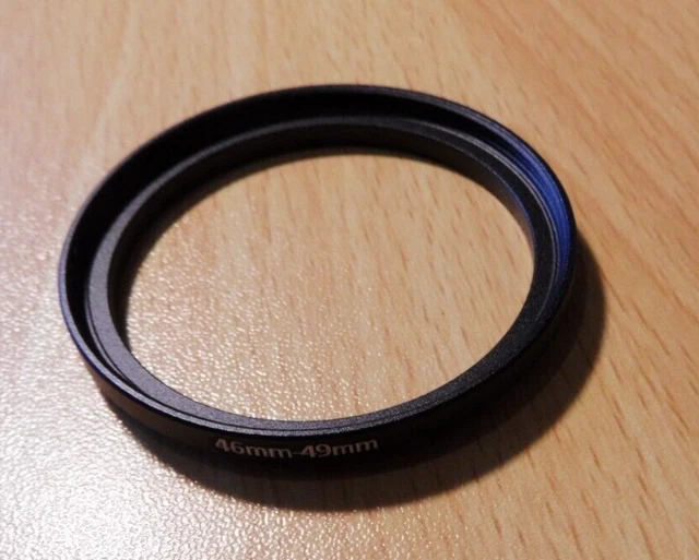 46mm-49mm PASO A PASO LENTE FILTRO ADAPTADOR 46mm-49mm HOMBRE-MUJER