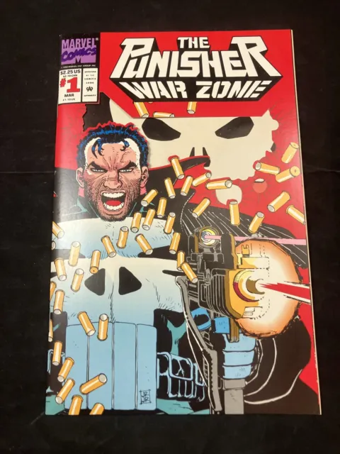 The Punisher: War Zone 1 John Romita Jr Cover Marvel Comics 1992