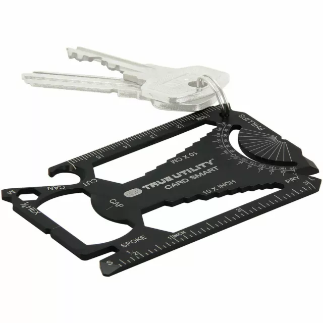 True Utility CardSmart Geldbörse Multitool 30 Werkzeuge in 1 #TU207K Taschengröße (UK) 2