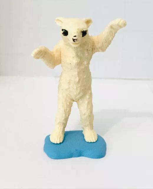 Vtg BRITAINS Standing Polar Bear Plastic Zoo Animal Figure England UK